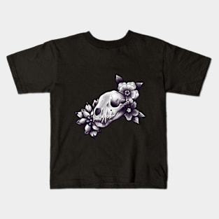 raccoon skull Kids T-Shirt